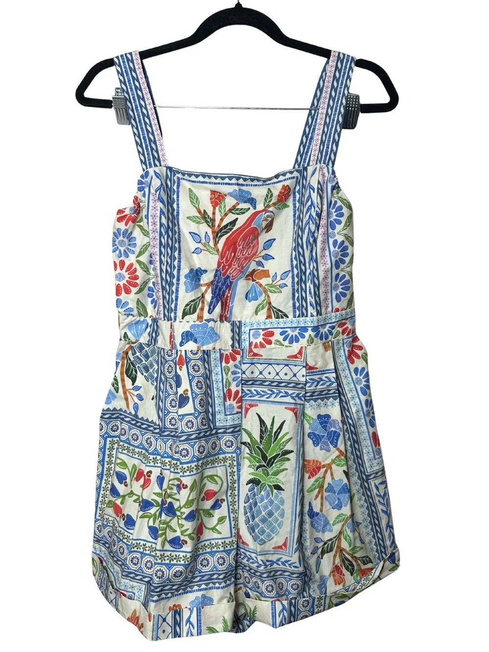 Farm Rio Tropical Tiles Romper Size Large - Picture 3 of 13